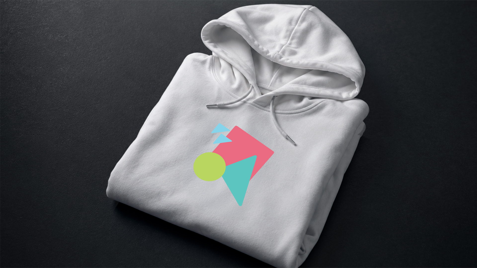 Hey Kid Foundation identity applied to a shirt